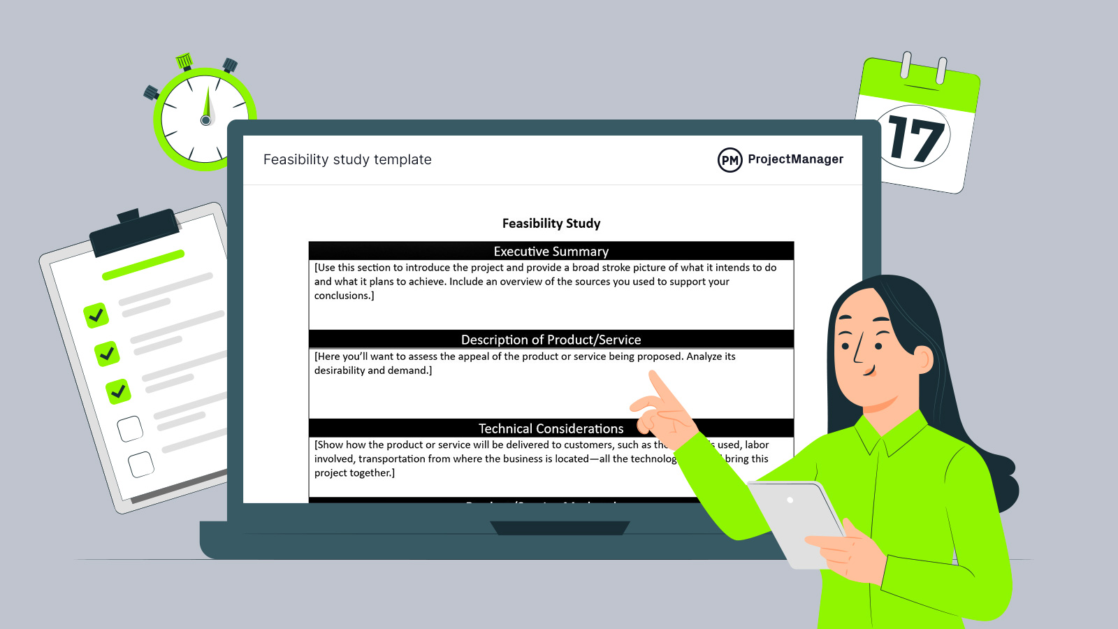 technical study in business plan example