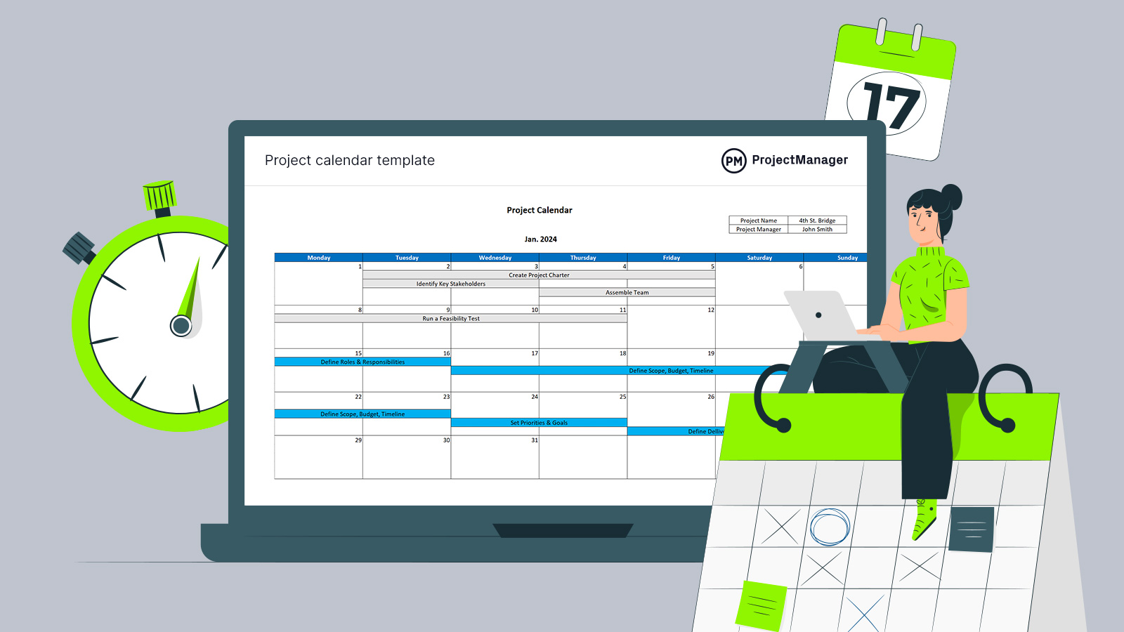 assignment calendar excel template