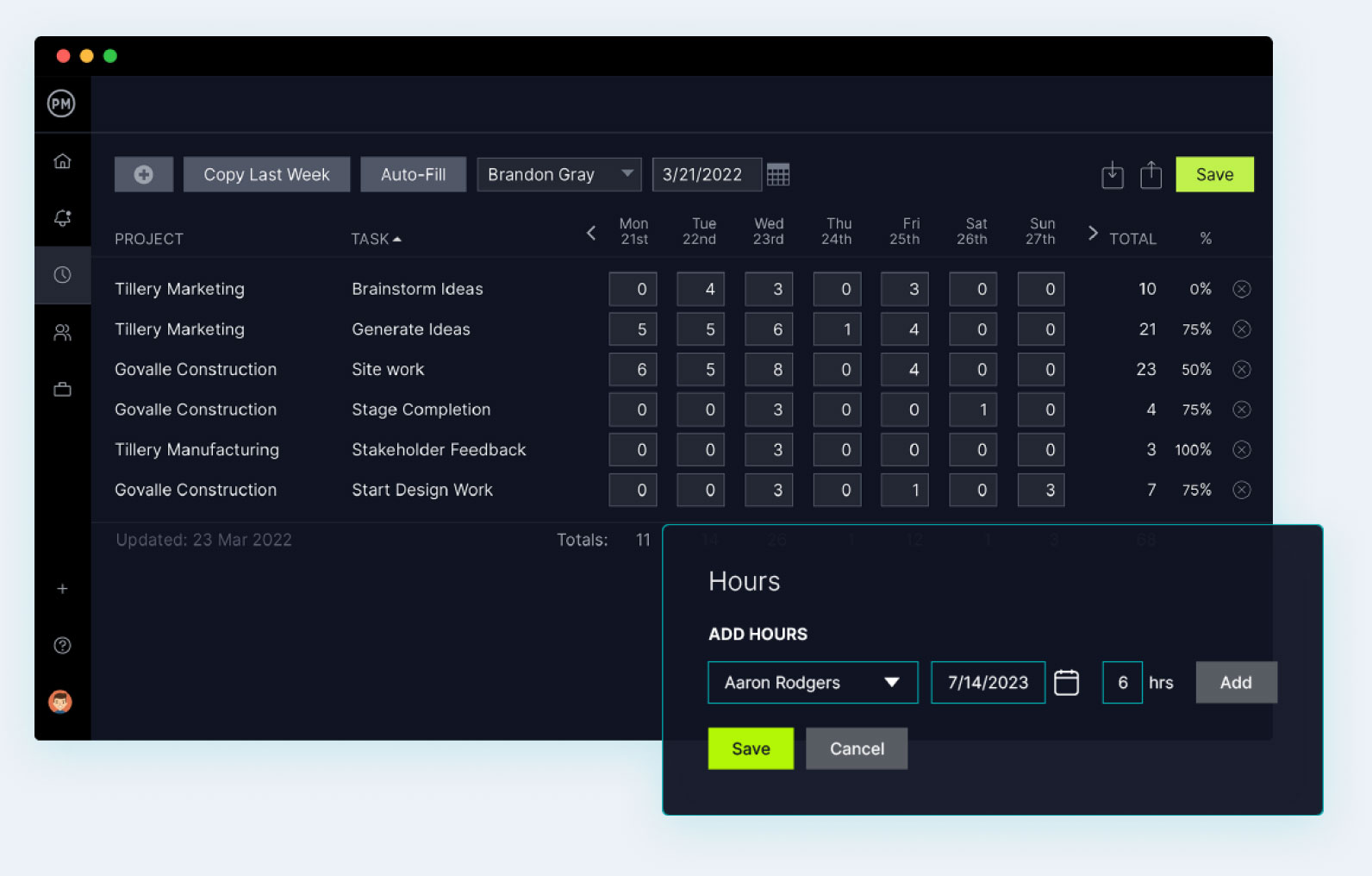 Timesheets image