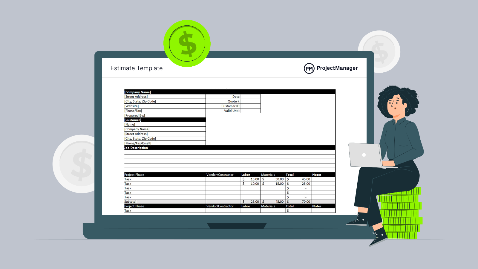 projected development costs in business plan