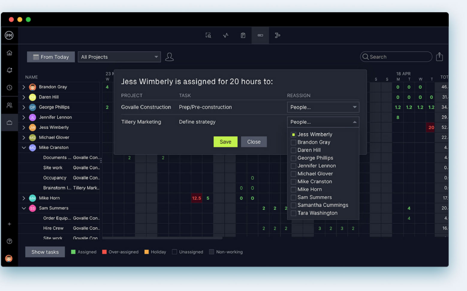 team management in agile project management software