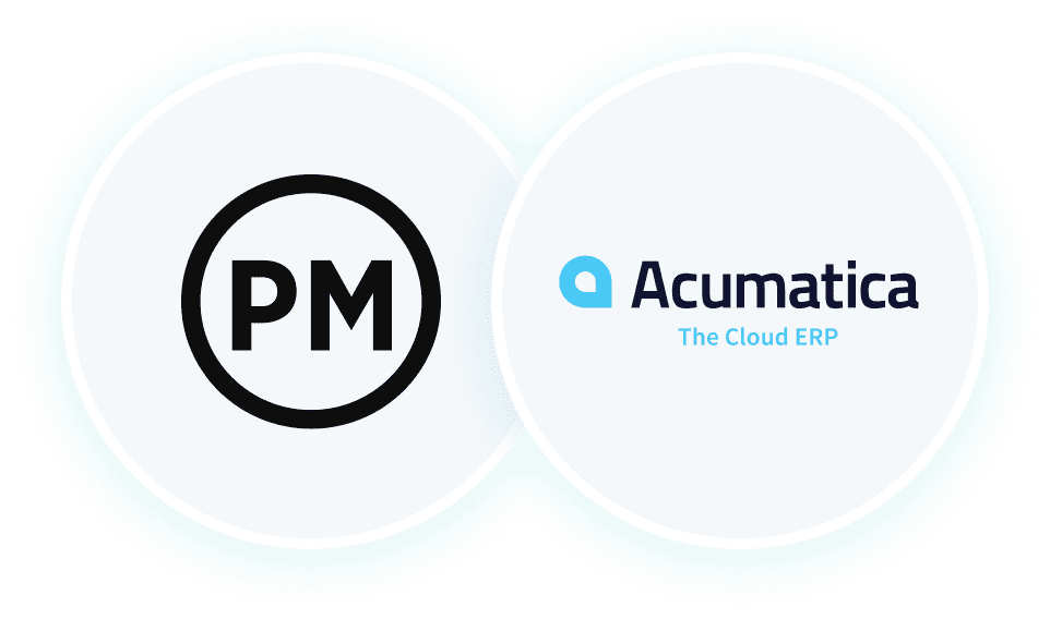 ProjectManager and Acumatica logos side by side