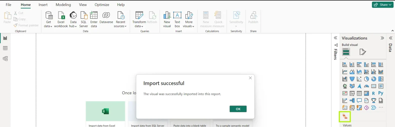 Power BI Gantt chart