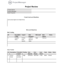 Project Review Template for Word (Free Download)