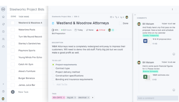 ProjectManager's collaboration tools