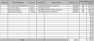 Payment Schedule Template for Excel (Free Download)