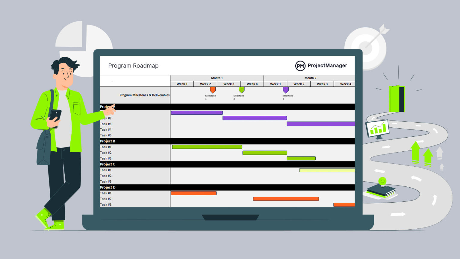 Program Roadmap Template for Excel (Free Download)