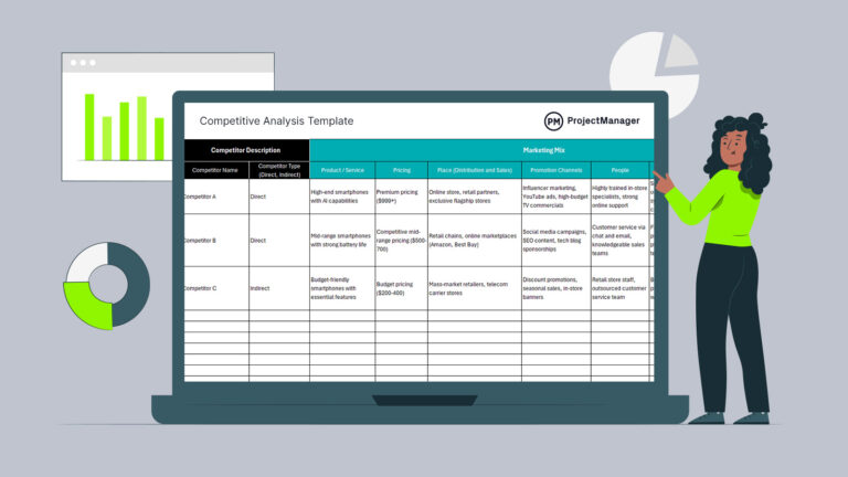 Competitive Events Project Competitive Analysis Template for Excel (Free Download)
