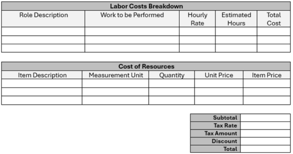 Work Proposal Template for Word (Free Download)