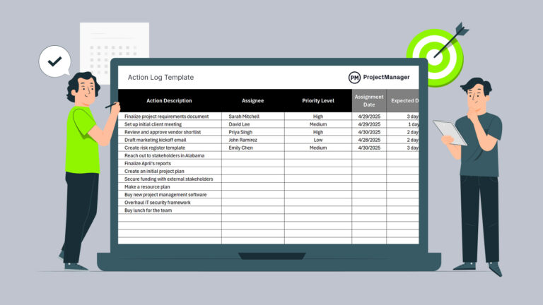 Action Log Template for Excel (Free Download)