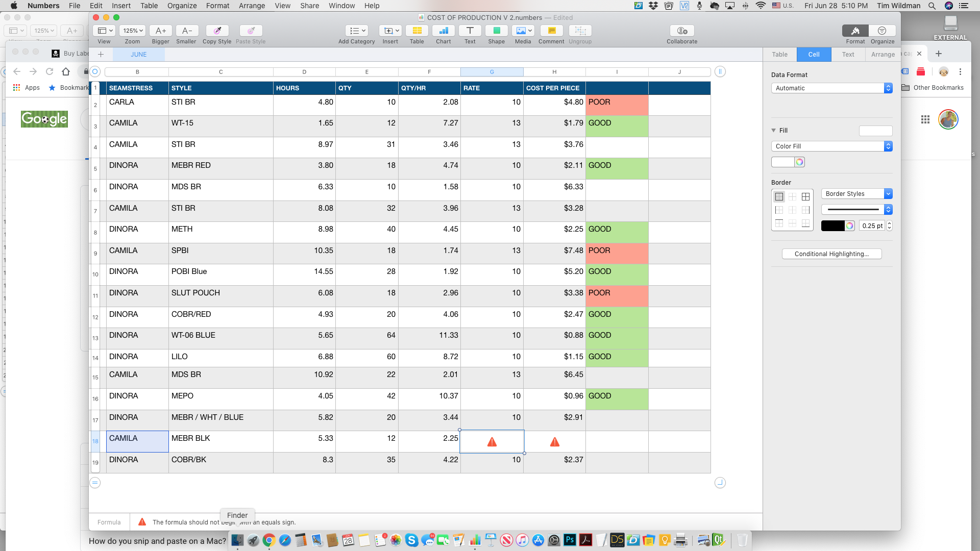 Excel alternative apple numbers screenshot