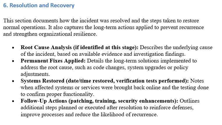IT Incident Report Template for Word (Free Download)