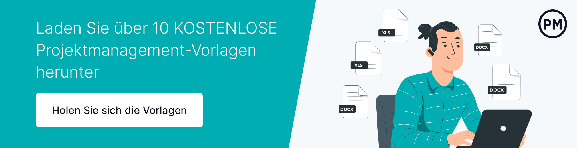 Projektmanagement-Vorlagen Anzeige