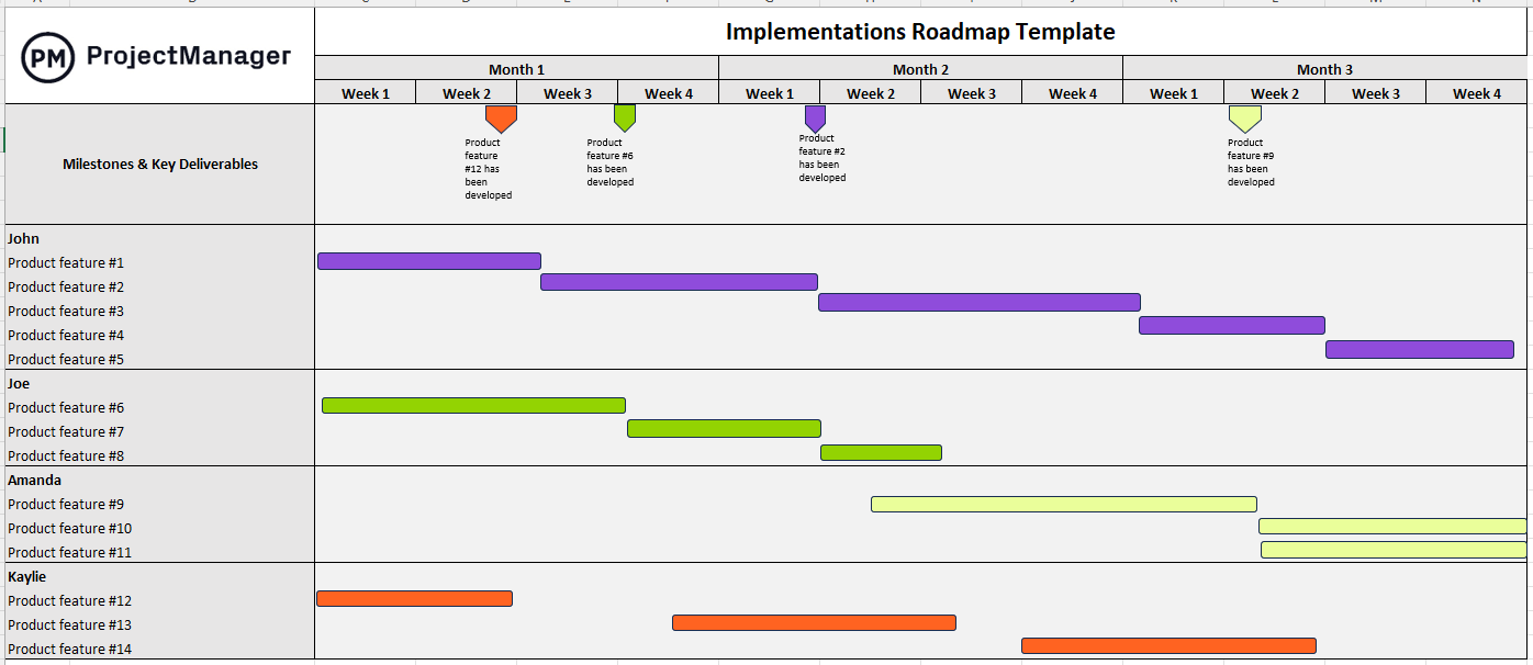 Implementation roadmap template