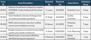 Making an Issue Report for a Project (Example & Template Included)