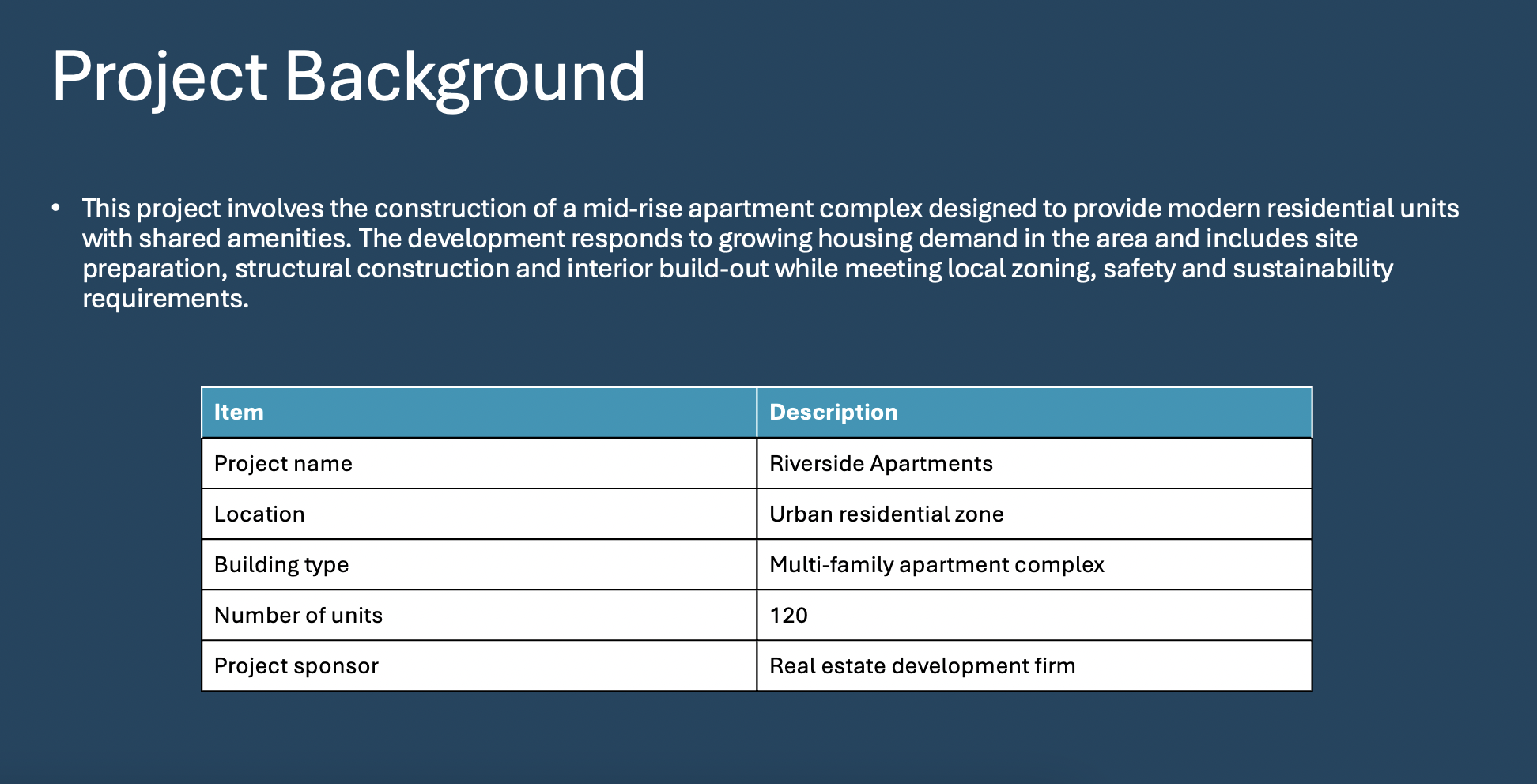 Project Presentation Template for PowerPoint (Free Download)