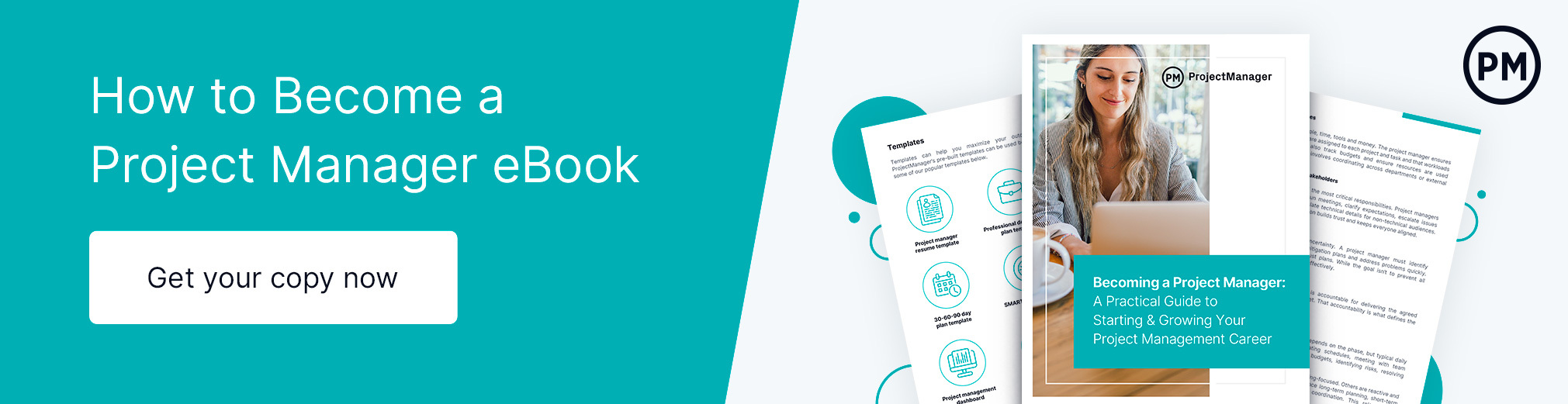 How to Become a Project Manager eBook banner ad
