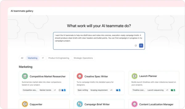Asana AI project management