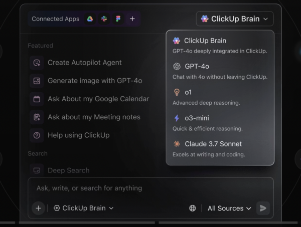 ClickUp Brain AI project management