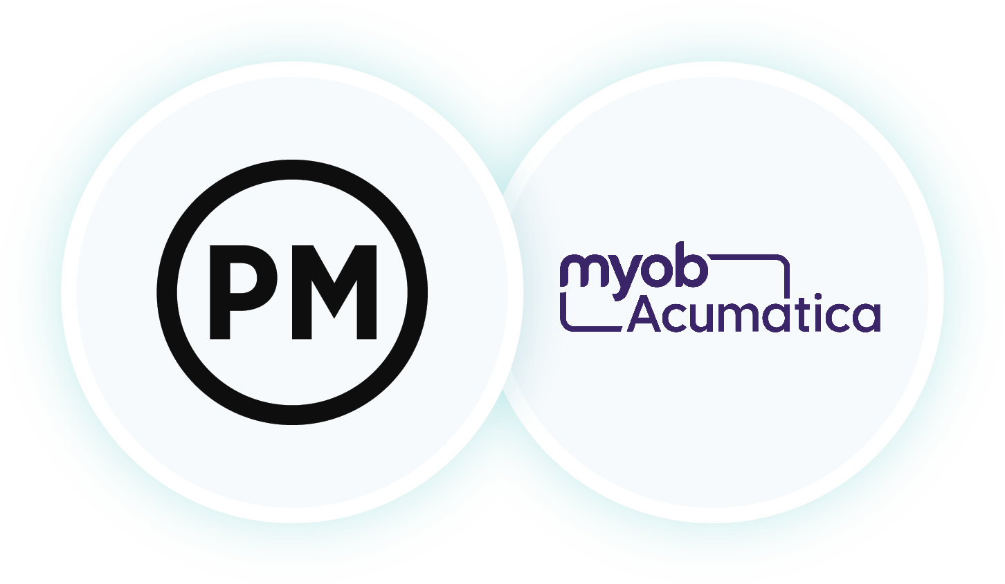 ProjectManager and MYOB logos side by side