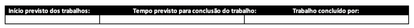 Datas da ordem de serviço no modelo gratuito de Excel do ProjectManager