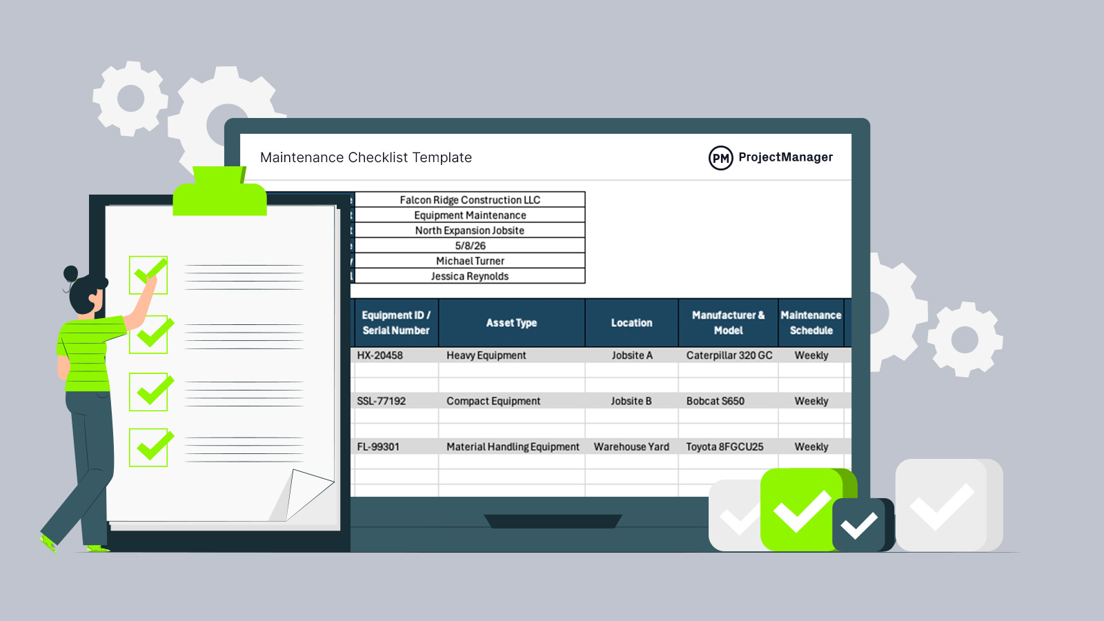 Maintenance checklist template