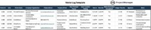 Visitor Register: Quick Guide with Free Template - ProjectManager