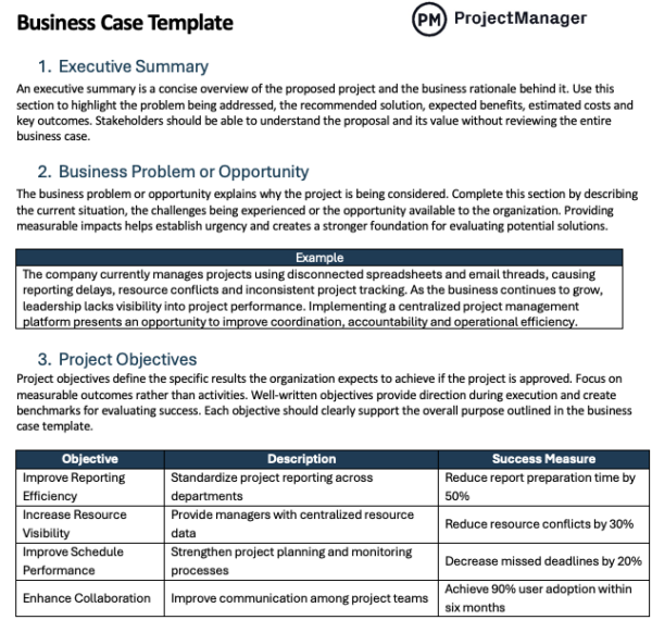 Business Case Template