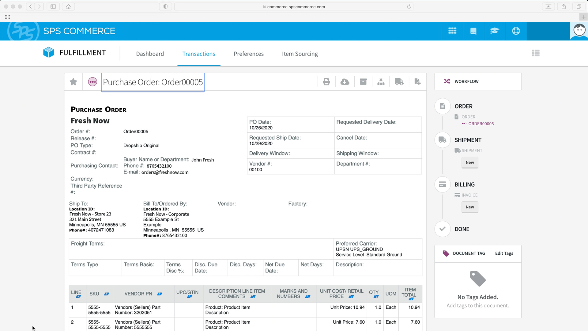 Best Acumatica integrations, SPS Commerce