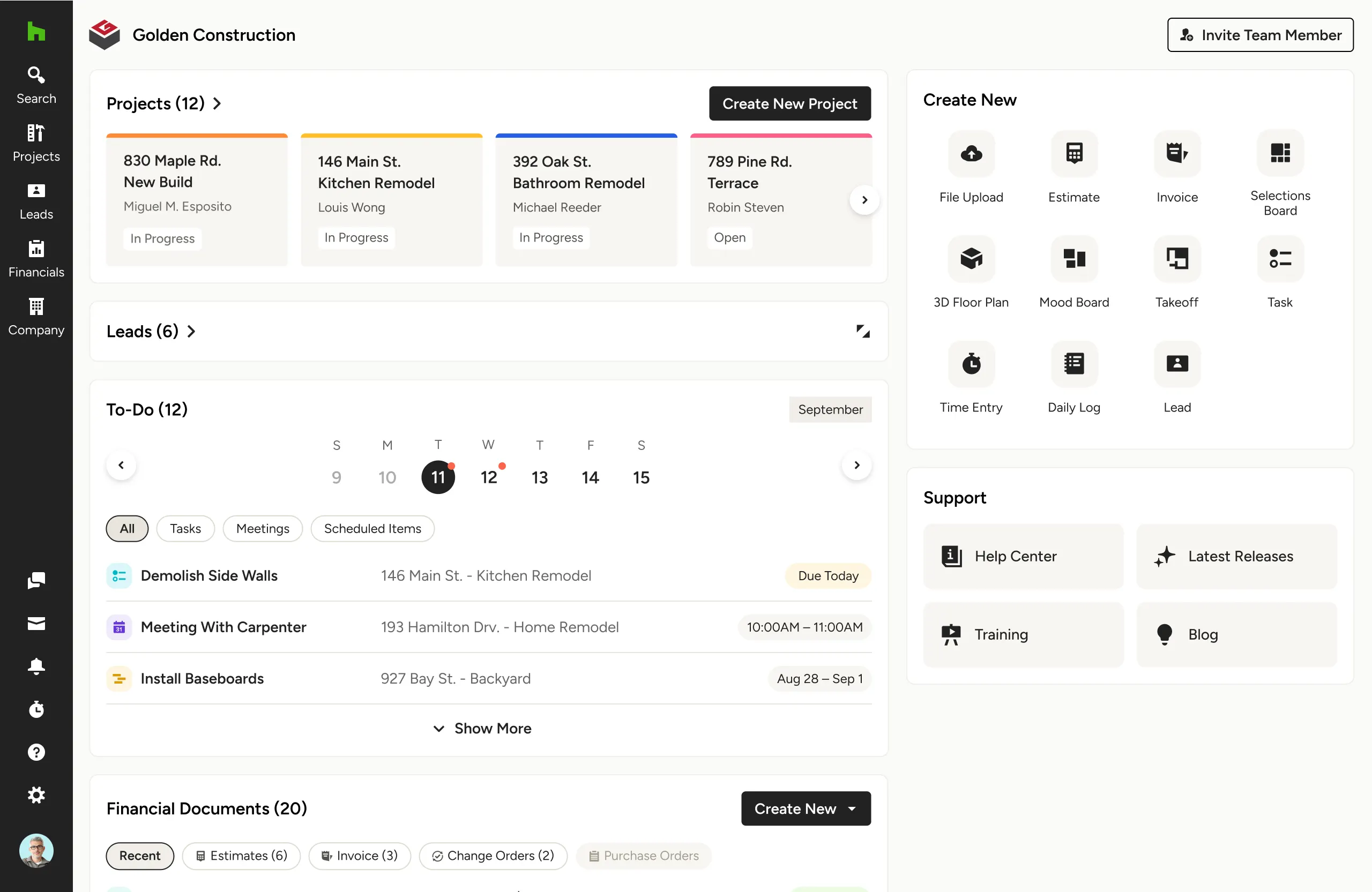Houzz Pro software, a Buildertrend alternative for home builders