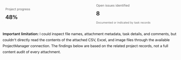 Review project files in ProjectManager ChatGPT integration